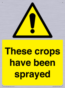 These crops have been sprayed